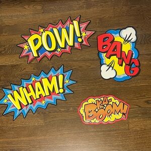 Metal Comic Book Signs